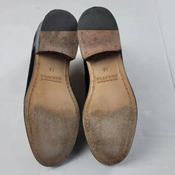 Billy Reid Court Chelsea Calf Leather Pull On Ankle Boots Classic Black Pull On - Picture 12 of 13